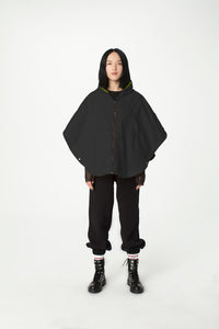 Gummy Black - Capehood - Cape with Backpack Waterproof