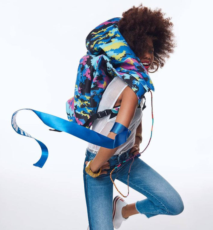 Print Basic - Hooded Backpack - Water-repellent - Camo