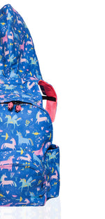 Load image into Gallery viewer, Big Kids - Hooded Backpack - Waterproof - Magical Unicorn
