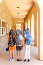 Load image into Gallery viewer, Big Kids - Hooded Backpack - Waterproof - Camo Orange
