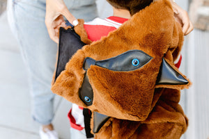 Fox - Little Kids Backpack with Detachable Hood- Water-repellent