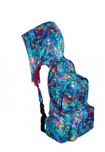 Big Kids - Hooded Backpack - Waterproof - Monet