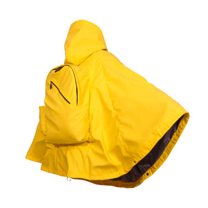 NEW! Gummy Yellow - Capehood - Cape with Backpack Waterproof