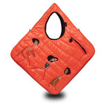 Load image into Gallery viewer, Puffer Diagonal Tote Bag with Girl Figures - MODIGLIANI - Reversible and Water-repellent
