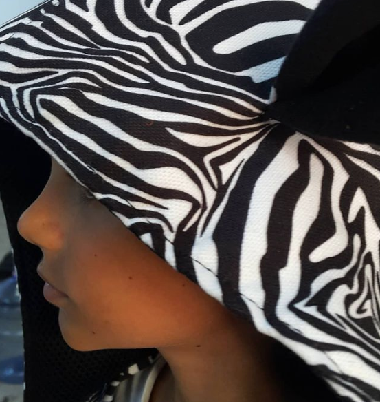 Zebra - Kids Backpack with Detachable Hood - Water-repellent