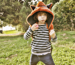 Load image into Gallery viewer, Fox - Little Kids Backpack with Detachable Hood- Water-repellent
