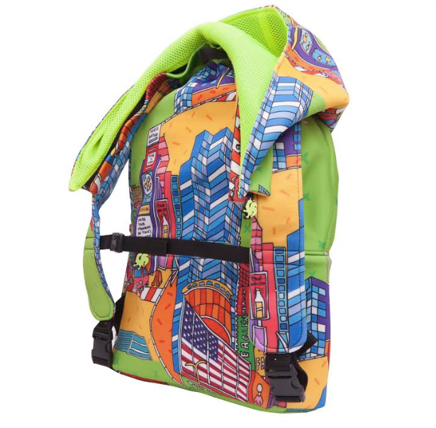 CITY Collection - New York- Backpack with Detachable Hood - Water-repellent