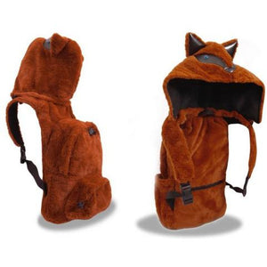 Fox - Little Kids Backpack with Detachable Hood- Water-repellent