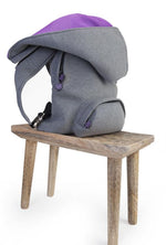 Load image into Gallery viewer, Grey Basic - Sport Lux - Backpack with Detachable Hood- Water-repellent
