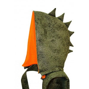 Dinosaur Backpack for "BIG Kids & Adults" - Detachable Hood - Water-Repellent