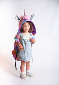 Unicorn - Kids Backpack with Detachable Hood