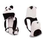 Load image into Gallery viewer, Panda - Little Kids Backpack with Detachable Hood - Water-repellent
