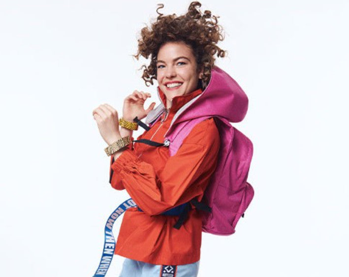 KOOL Classic - Backpack with Detachable Hood - Waterproof - Pink