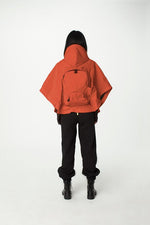 Load image into Gallery viewer, Gummy Red - Capehood - Cape with Backpack Waterproof
