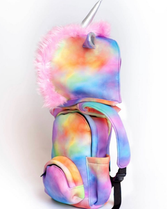 Unicorn - Kids Backpack with Detachable Hood