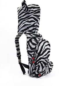 Zebra - Kids Backpack with Detachable Hood - Water-repellent